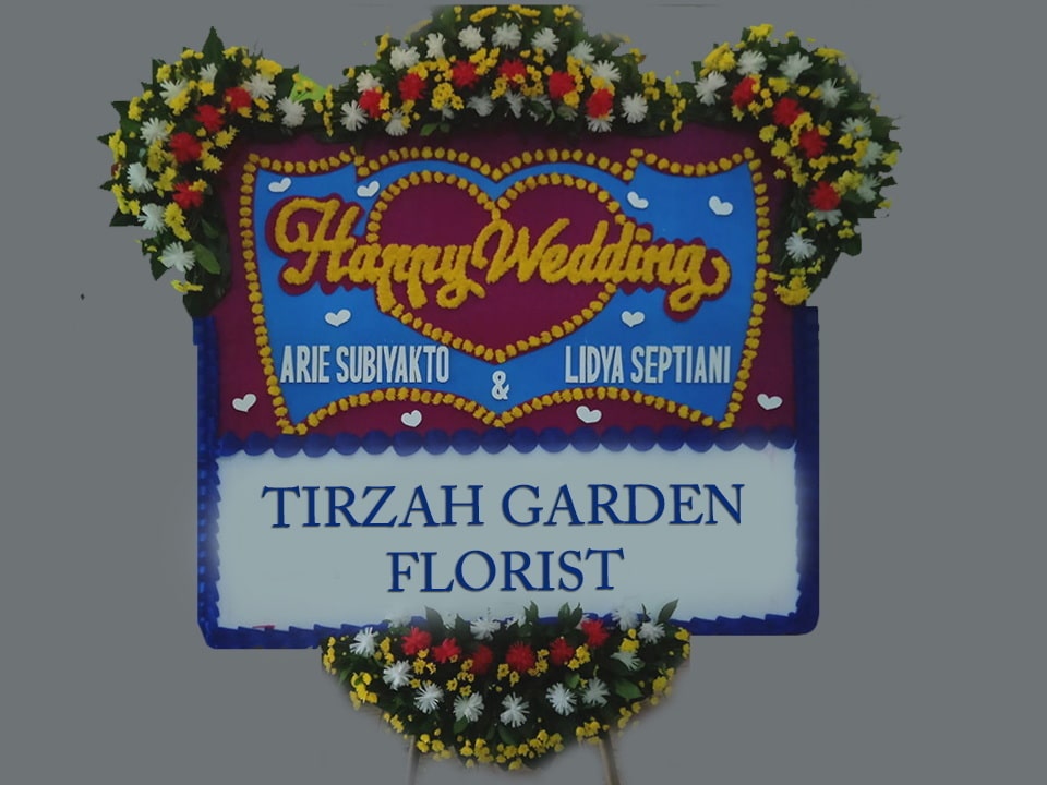 Papan Bunga Wedding 4